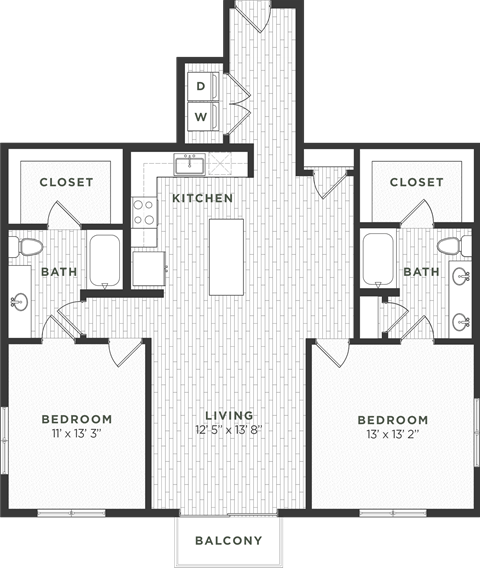Two Bedroom Floorplan